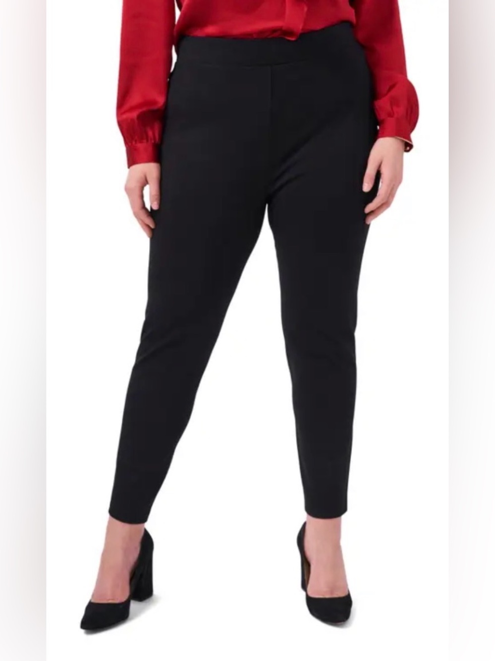 Vince Camuto Pull-On Dress Pants Size L Slim Fit Skinny Stretch Workwear